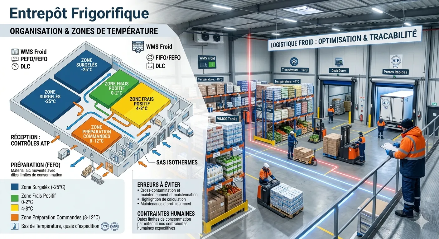 Entrepôt frigorifique : Organisation, contraintes et outils indispensables