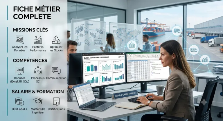 Supply Chain Analyst : fiche métier complète (missions, salaire, formation)