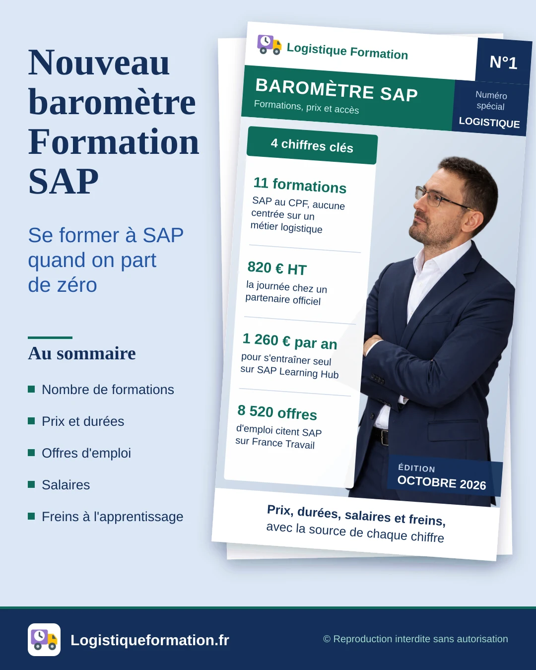 Formation SAP logistique : le baromètre des prix et des salaires