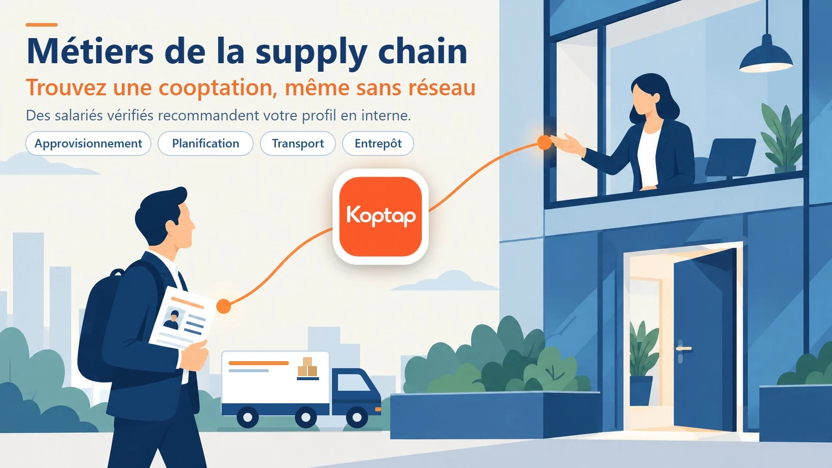 Koptap : chercher une cooptation sans connaître personne dans l'entreprise